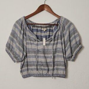 Madewell Women's Short Sleeve Crop Top Size Small NWT